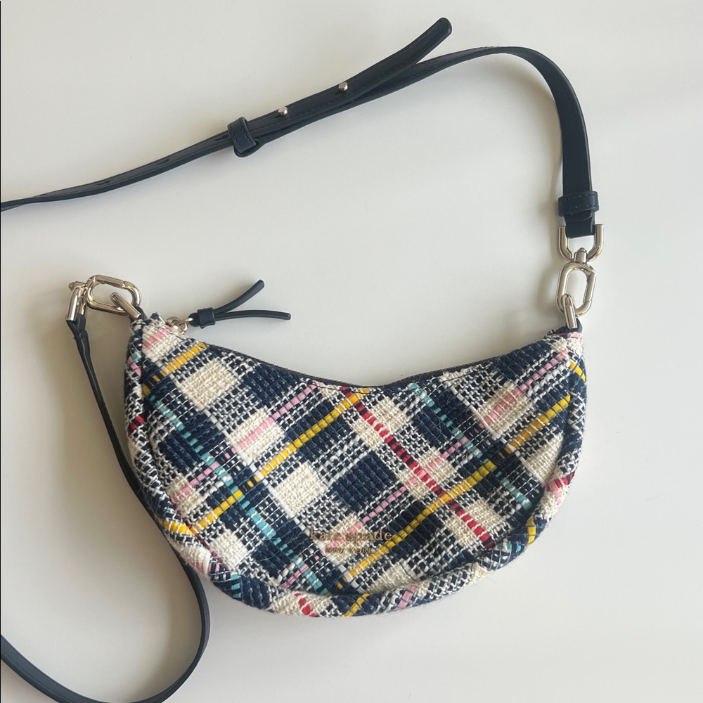NEW Kate Spade Smile Tweed Small Crossbody